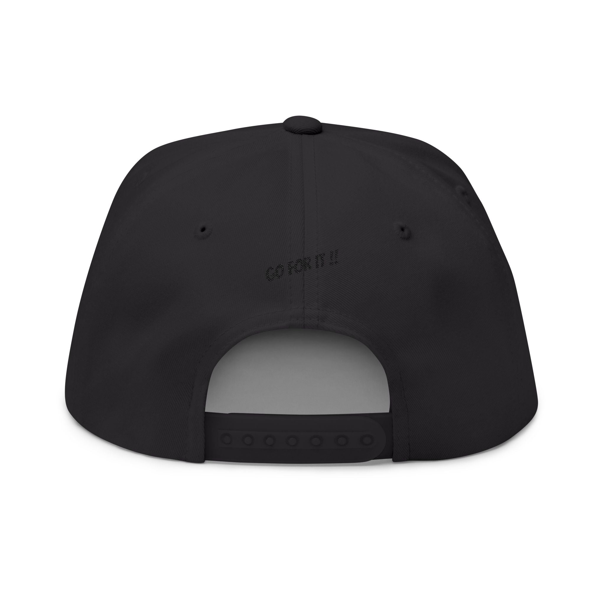 Surf Sunset Snapback Hat — Embroidered 'Go For It' Motivational Flat Bill Cap